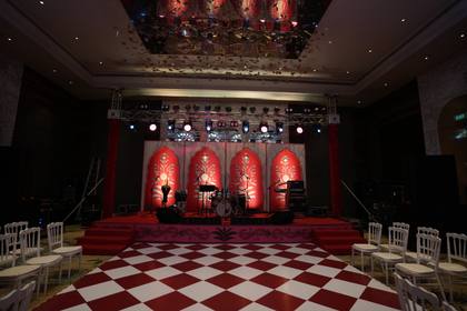 Stage and Backdrop — Sangeet decor — Westin